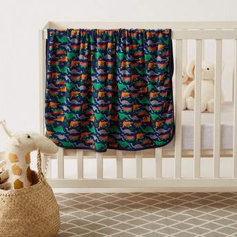 Juniors Dinosaur Print Receiving Blanket