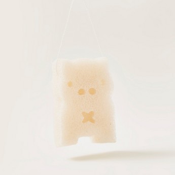 Bebecare Teddy Bear Natural White Konjac Bath Sponge