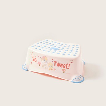 Keeper Looney Tunes Print Step Stool with Anti-Slip Function