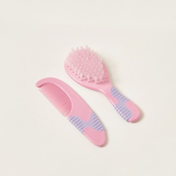 Juniors Printed Soft Grip Brush and Comb Set