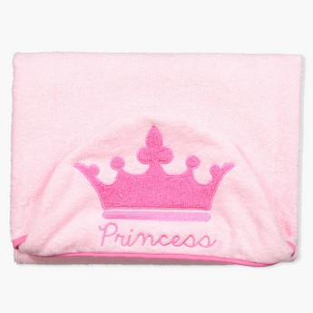 Disney Princess Crown Embroidery Towel with Hood