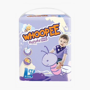 WHOOPEE Happee Pants Size L, 48-Piece Pack - 8-13 kgs