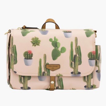 TWELVElittle Cactus Print Stroller Caddy Diaper Bag