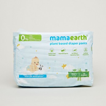 mamaearth Plant-Based Size L 30-Piece Diaper Pants - 9 -14 kg