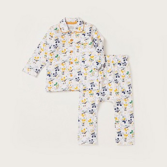 Disney All-Over Mickey Mouse Print Shirt and Pyjamas Set