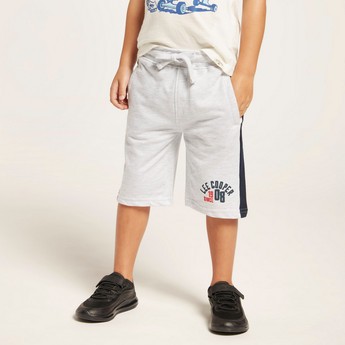 Lee Cooper Printed Shorts with Pockets and Drawstring