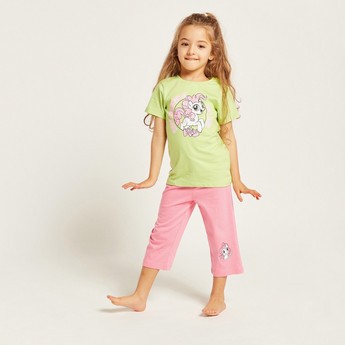 Hasbro Unicorn Print Short Sleeves T-shirt and Pyjama Set