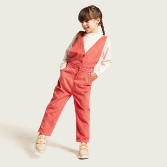 Eligo Textured Pullover and Dungarees Set