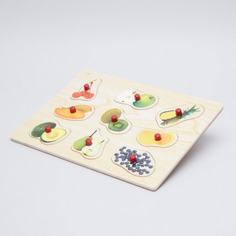 Juniors Fruit Puzzle Board with Knobs