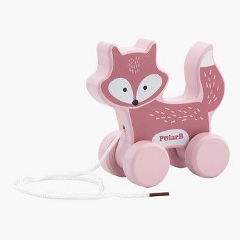 PolarB Pull Along Fox Toy with Cord