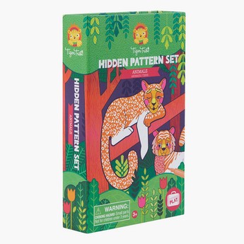 Tiger Tribe Hidden Pattern Animals Colouring Set