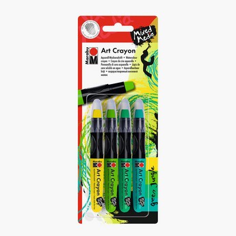 Marabu Art Crayon Green Jungle - Set of 4