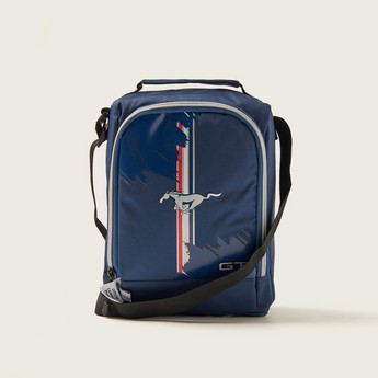 Mustang Printed Lunch Bag with Zip Closure