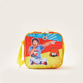 Ryan's World Printed Lunch Bag with Adjustable Strap and Zip Closure