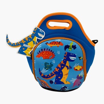 Juniors Dino Print Lunch Bag with Cutout Handle