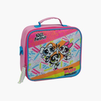 The Powerpuff Girls Print Lunch Bag with Adjustable Strap