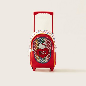 Hello Kitty Print Trolley Backpack - 16 inches
