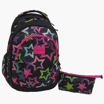 Juniors Printed Backpack with Pencil Case