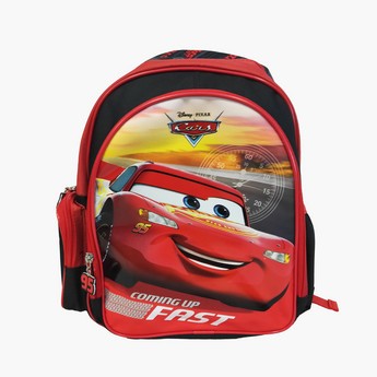 Disney Cars Print Backpack with Adjustable Straps - 14 inches