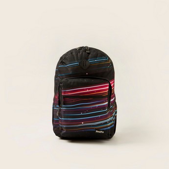 Toretto Printed Backpack with Pencil Case - 14 inches