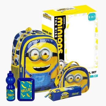 Simba Minions Print 5-Piece Backpack Set