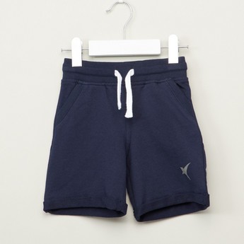 Juniors Solid Shorts with Pocket Detail and Elasticised Waistband