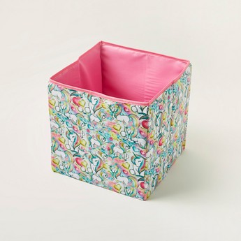 Juniors All-Over Unicorn Print Storage Box