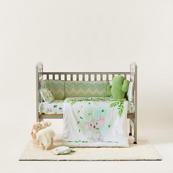 Fancy Fluff Koala Print 4-Piece Organic Bedding Set
