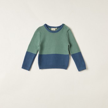 Juniors Textured Pullover with Long Sleeves