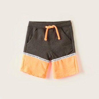 Juniors Printed Shorts with Drawstring and Pockets