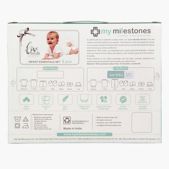 My Milestones 8-Piece Infant Clothing Gift Set