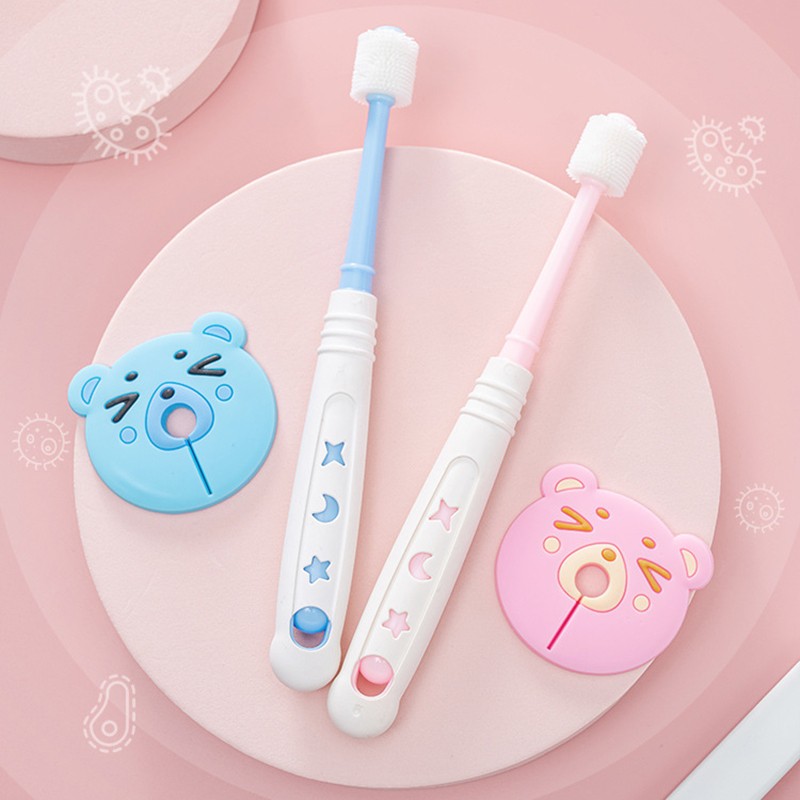 Children's Training Toothbrush Theeth Cleaner Soft Cartoon Toothbrush For Kids Oral Care Teeth Cleaning Tool 1-6 Years