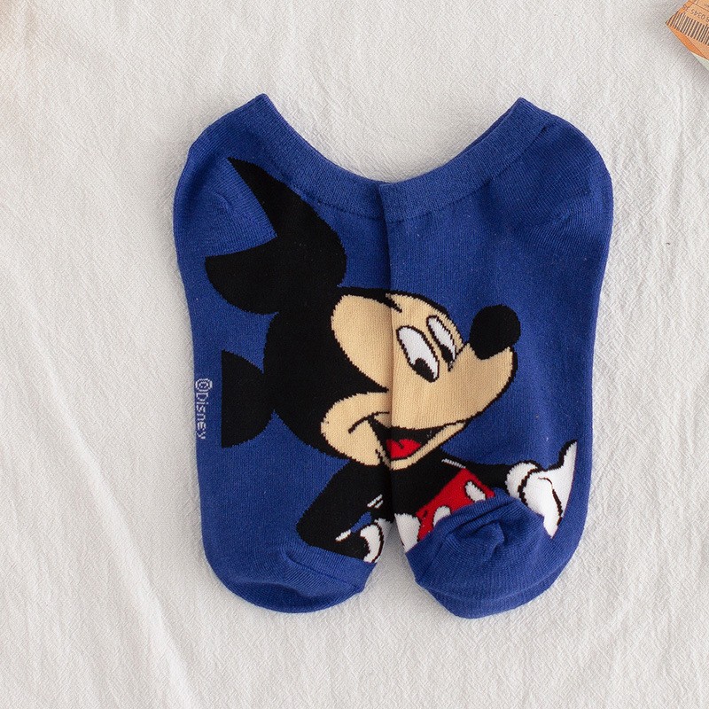 Disney Mickey Mouse Short Woman Socks Anime Donald Sweat Summer Cotton Girl Women's Boat Socks Ankle Low Female Sock