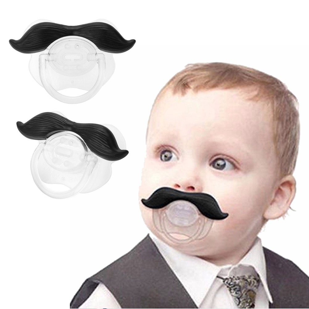 1/2pcs Baby Silicone Pacifier Funny Mustache Lip Shape Pacifier Doll Nipple Teething Toddler Pacy Orthodontic Soother Pacifier