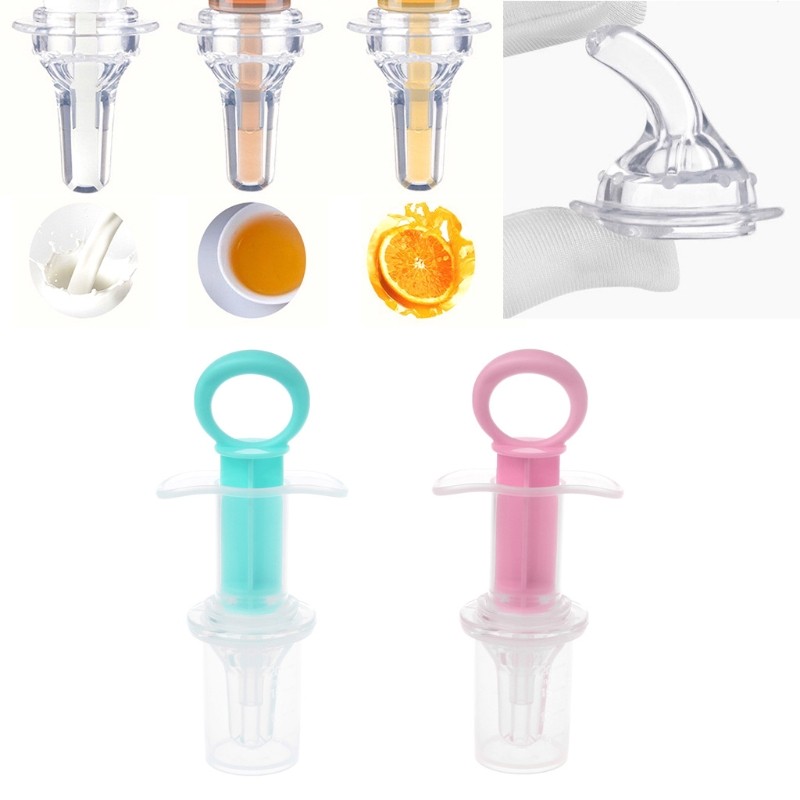 Baby Kids Smart Medicine Dispenser Needle Feeder Squeeze Medicine Dropper Dispenser Pacifier Feeding Utensils Baby Accessories