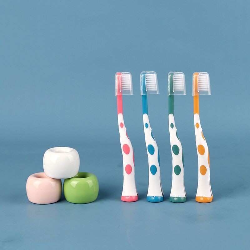 4pcs/set Cartoon Deer Pattern Baby Toothbrush Non-Slip Cute Baby Teeth Care Kids Toothbrush Set Baby Care