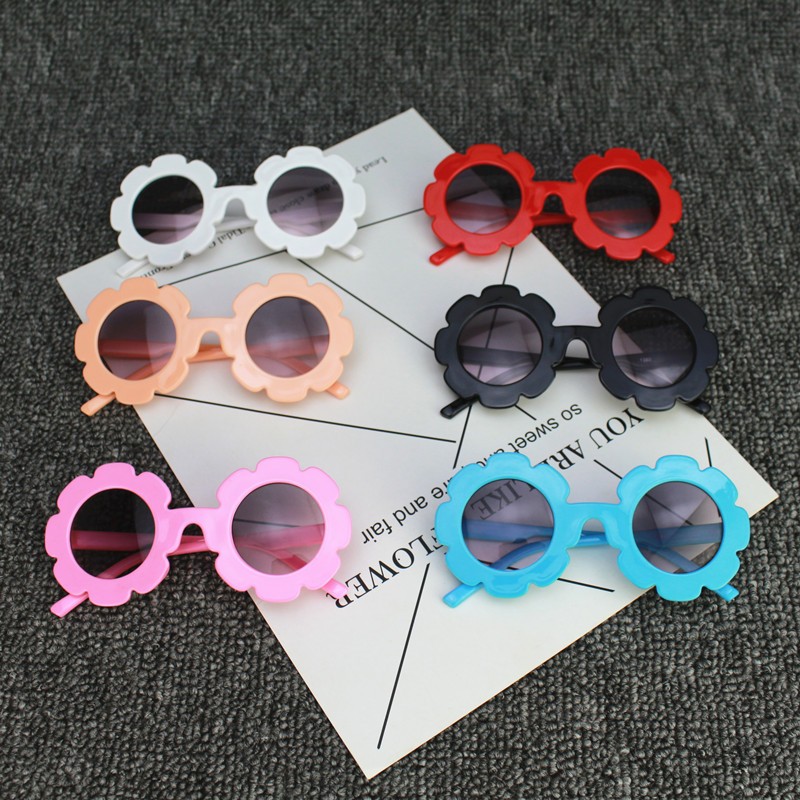 Bear Leader Children Sunglasses Accessory For Boys And Girls Flower Shape Frame Colorful Glass Cute Sunglass For Kids