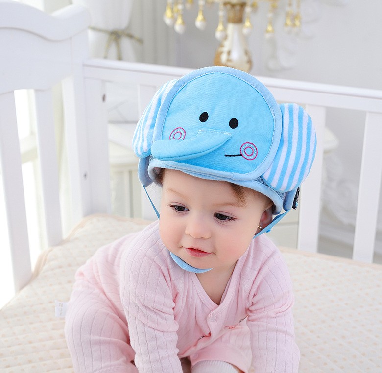 Baby Safety Helmet Anti-fall Head Protection Cover Cute Cartoon Animal Boy Girl Baby Toddler Walk Learning Anti-collision Headwear