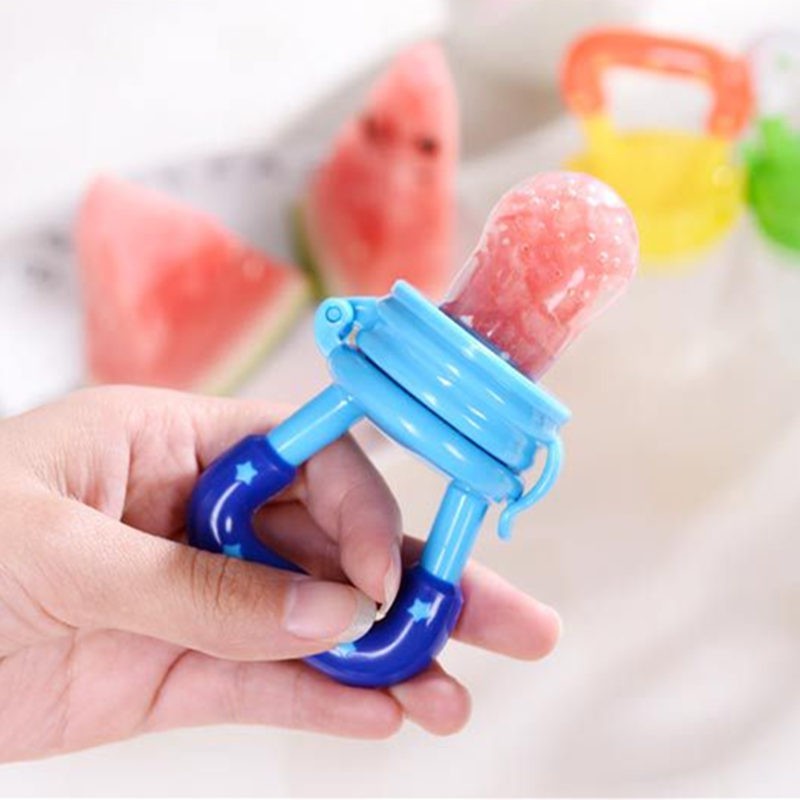 2 in 1 Baby Nibbler Pacifiers Feeder Cartoon Kids Fruit Food Feeding Nipples Safe Feeding Supplies Nipple Nipple