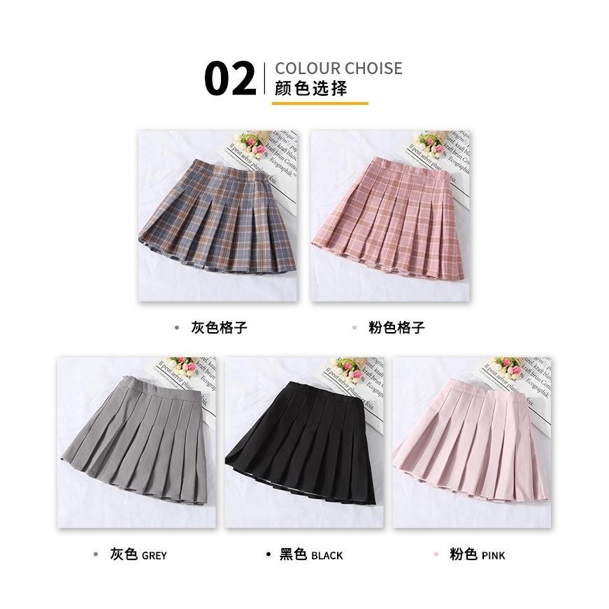 Girls Skirts Autumn Vintage Pleated Plaid Skirts School Teenage Girl Spring Kids Skirt Children Clothes 3 4 6 8 10 12 14 Years