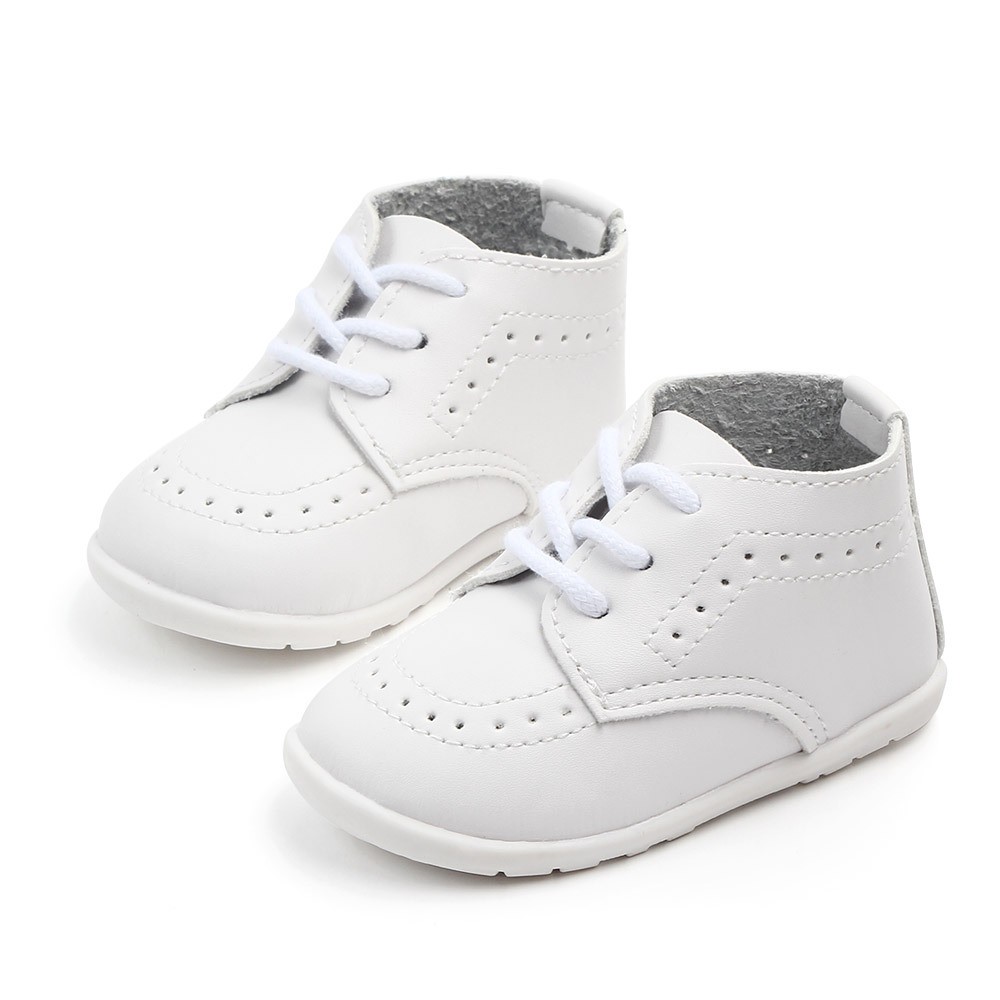 New Baby Shoes Retro Leather Boy Girl Baby Shoes Rubber Sole Anti-slip First Walkers Newborn Infant Moccasins Crib Shoes