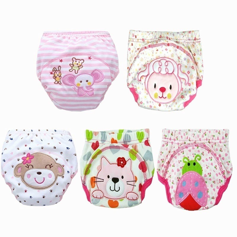 6pcs Baby Training Pants New Children Study Diaper Underwear Infant Learning Panties Newborn Cartoon Diaper Trx0001