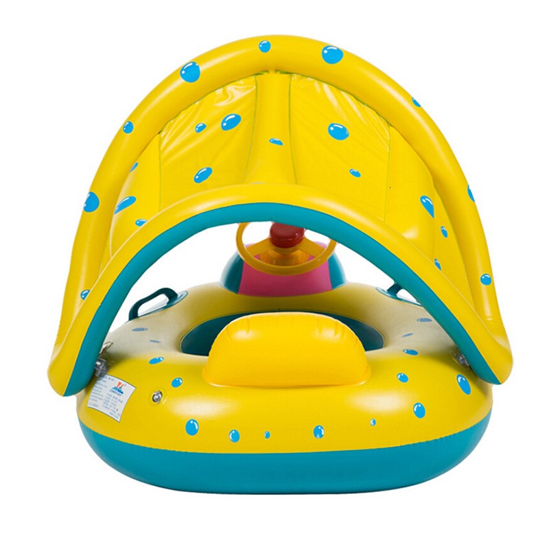 Summer Swimming Pool Float For Kids Inflatable Swimming Pool Toys Seat Ring Boat Water Sports