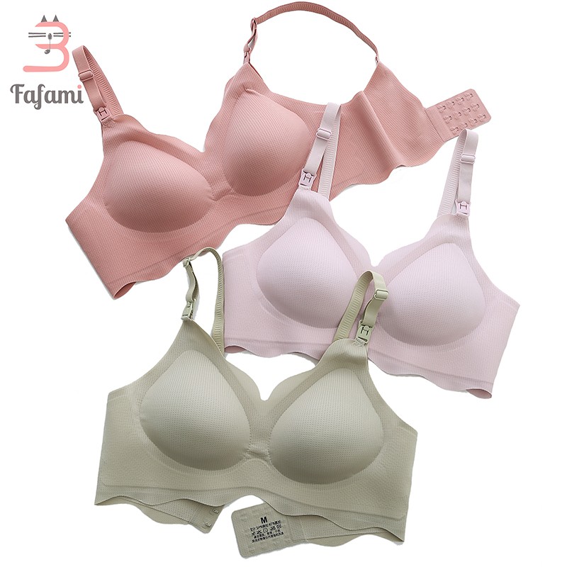 Seamless Nursing Bra for Women Ultra Comfort Support Breastfeeding Vest Bralette Wireless Removable Bra Pads V-Neck Clothes