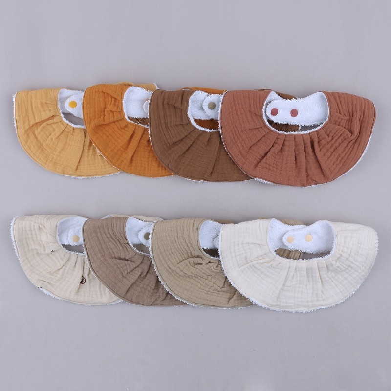 Baby Feeding Baby Bib Collar Decoration Saliva Towel Soft Cotton Scarf Burp Cloths For Newborn Baby Gifts