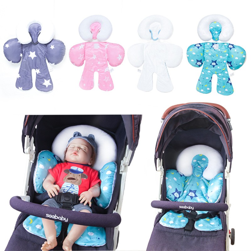Baby Stroller Cushion Car Seat Carriage Accessories Thermal Pad Liner Children Shoulder Strap Belt Neck Cover Protection