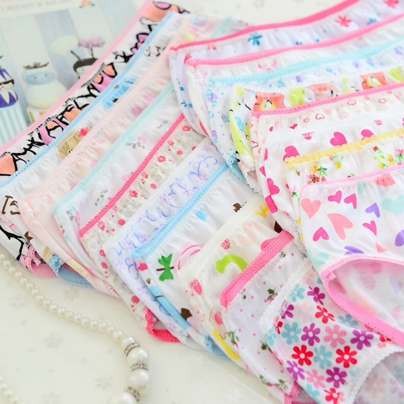 6pcs/pack Children's High Quality Pants 2-12Y Kids Girls Underwear Cotton Panties For Girls Short Pants