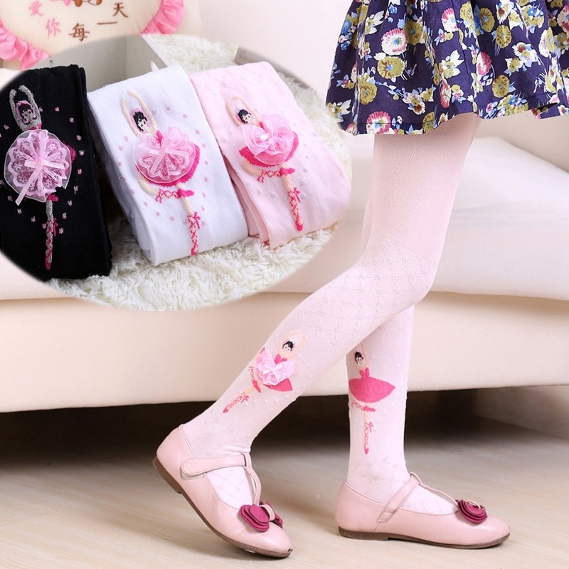 Cute Ballet Princess Girls Socks Cotton Children Knitted Stockings Baby Girls Stockings Spring Autumn Baby Girl Socks 1-9 Years