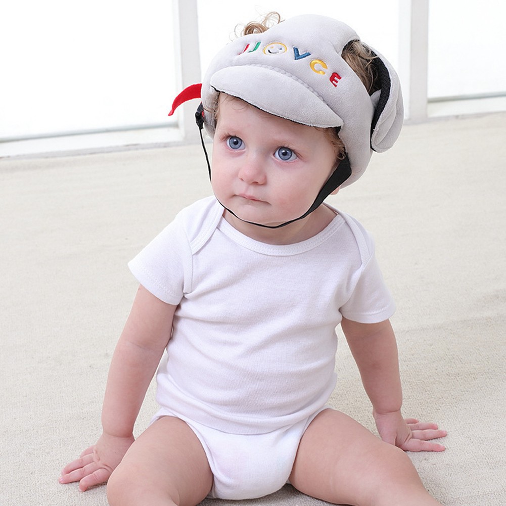 Baby Safety Helmet Head Protection Hats Cotton Toddler Infant Adjustable Anti-Fall Hats Children Walking Crawling Crash Hat