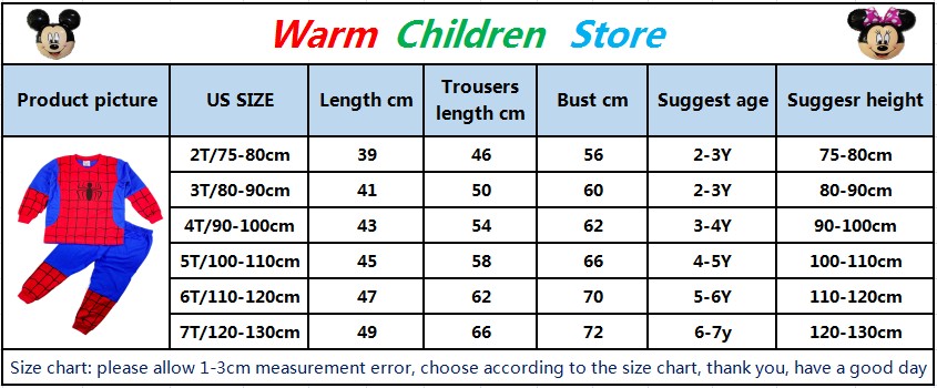 Cotton Long Sleeve Pajamas Baby Pajamas Baby Girls Sleepwear Newborn Baby Pajamas Spiderman Clothing Set for Baby Boys